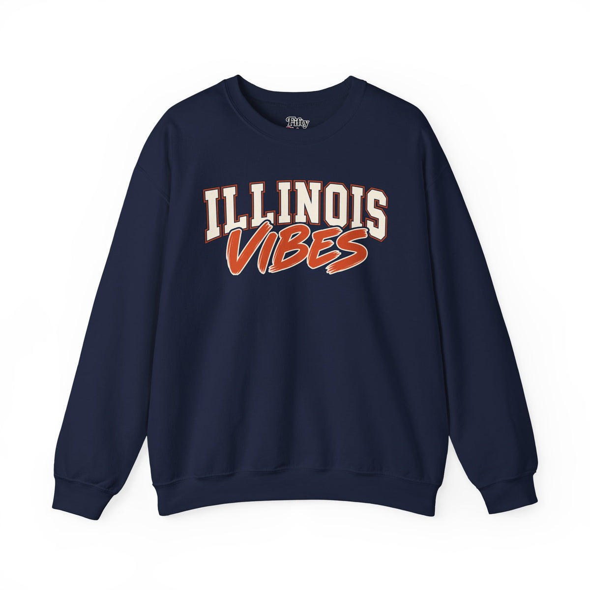 Illinois Vibes Unisex Crewneck Sweatshirt State Name Graphic