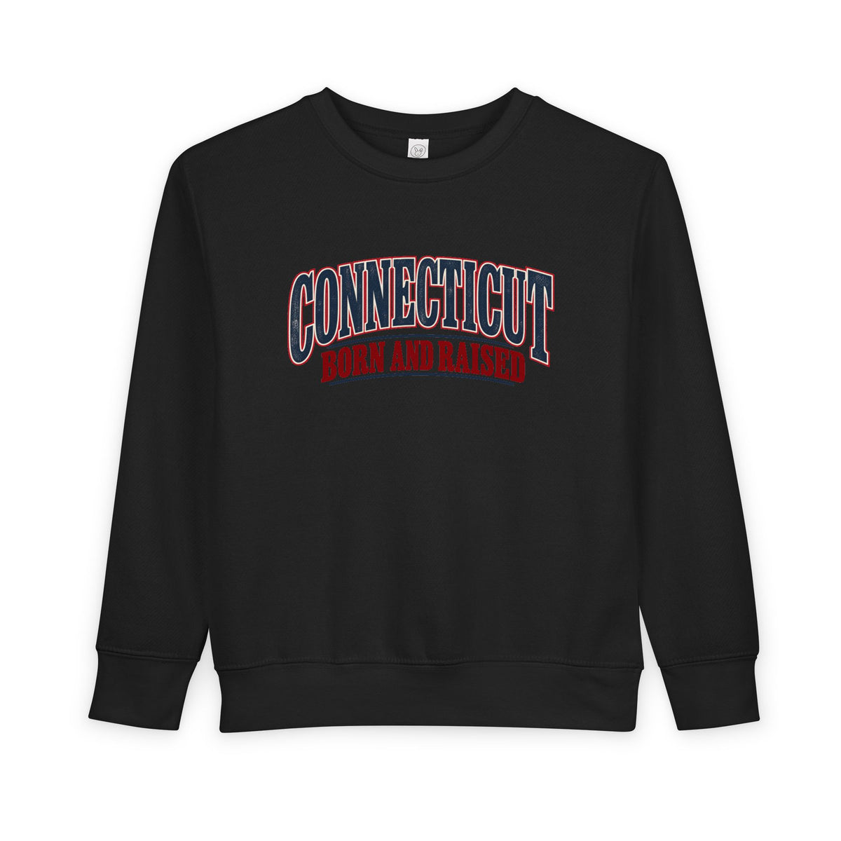 Connecticut Born and Raised Classic Souvenir Unisex Toddler Sweatshirt