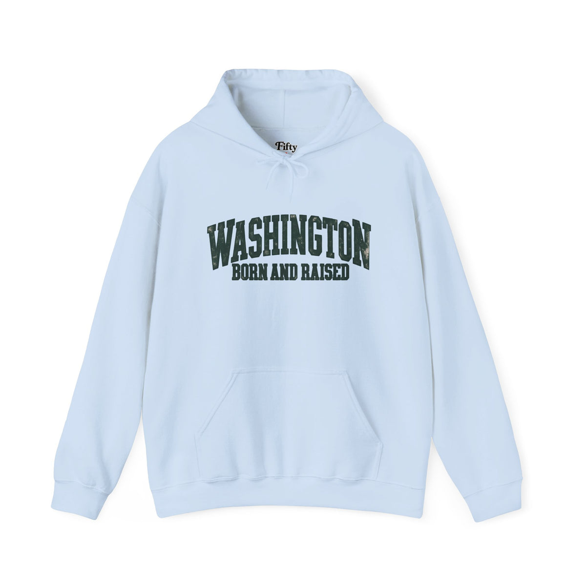 Washington Born and Raised Vintage Workwear Unisex Hoodie Graphic