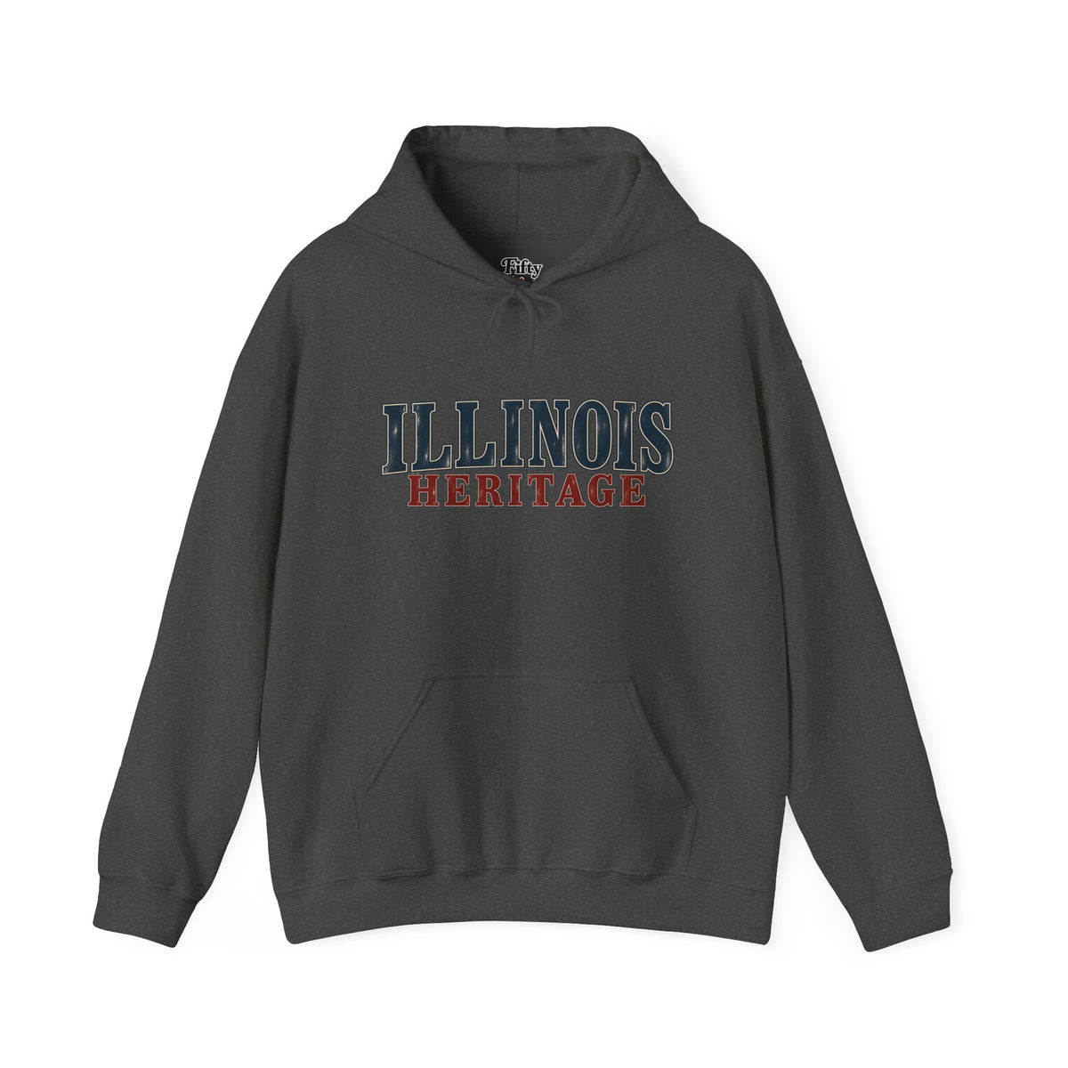 Illinois Heritage Unisex Hoodie State Name Graphic