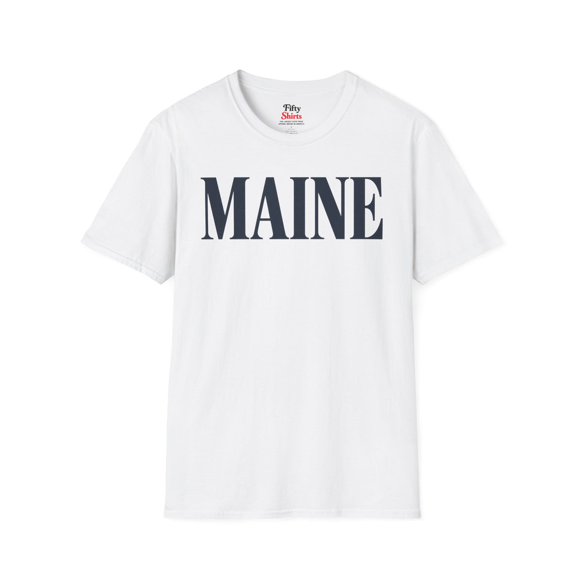 Maine Unisex Softstyle T Shirt State Name Graphic Tee