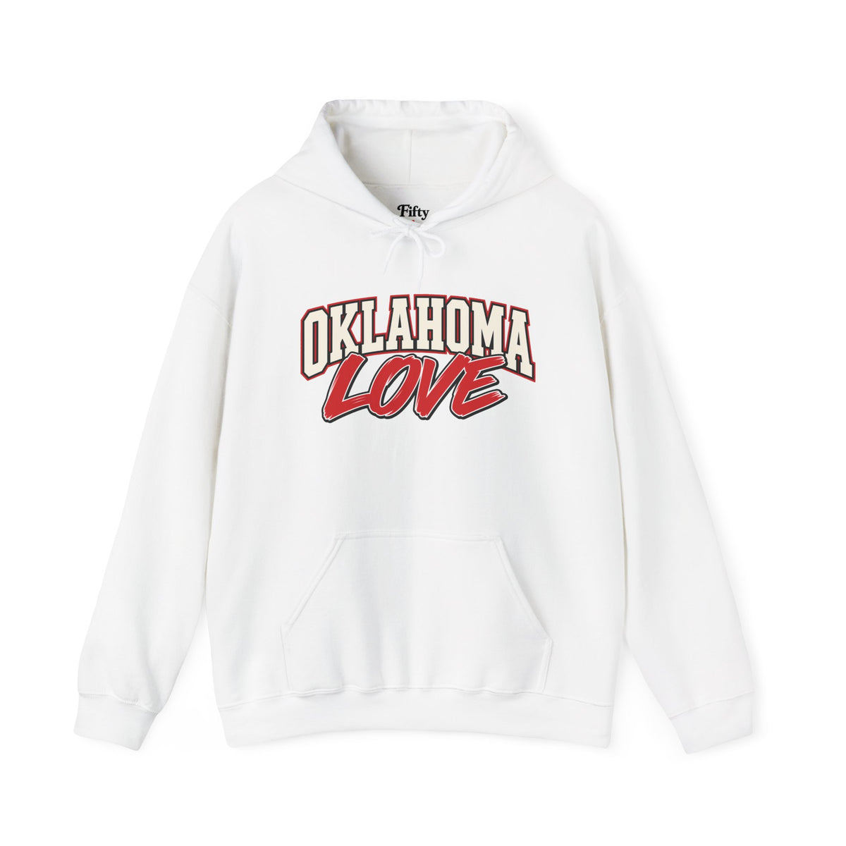 Oklahoma Love Unisex Hoodie State Name Graphic