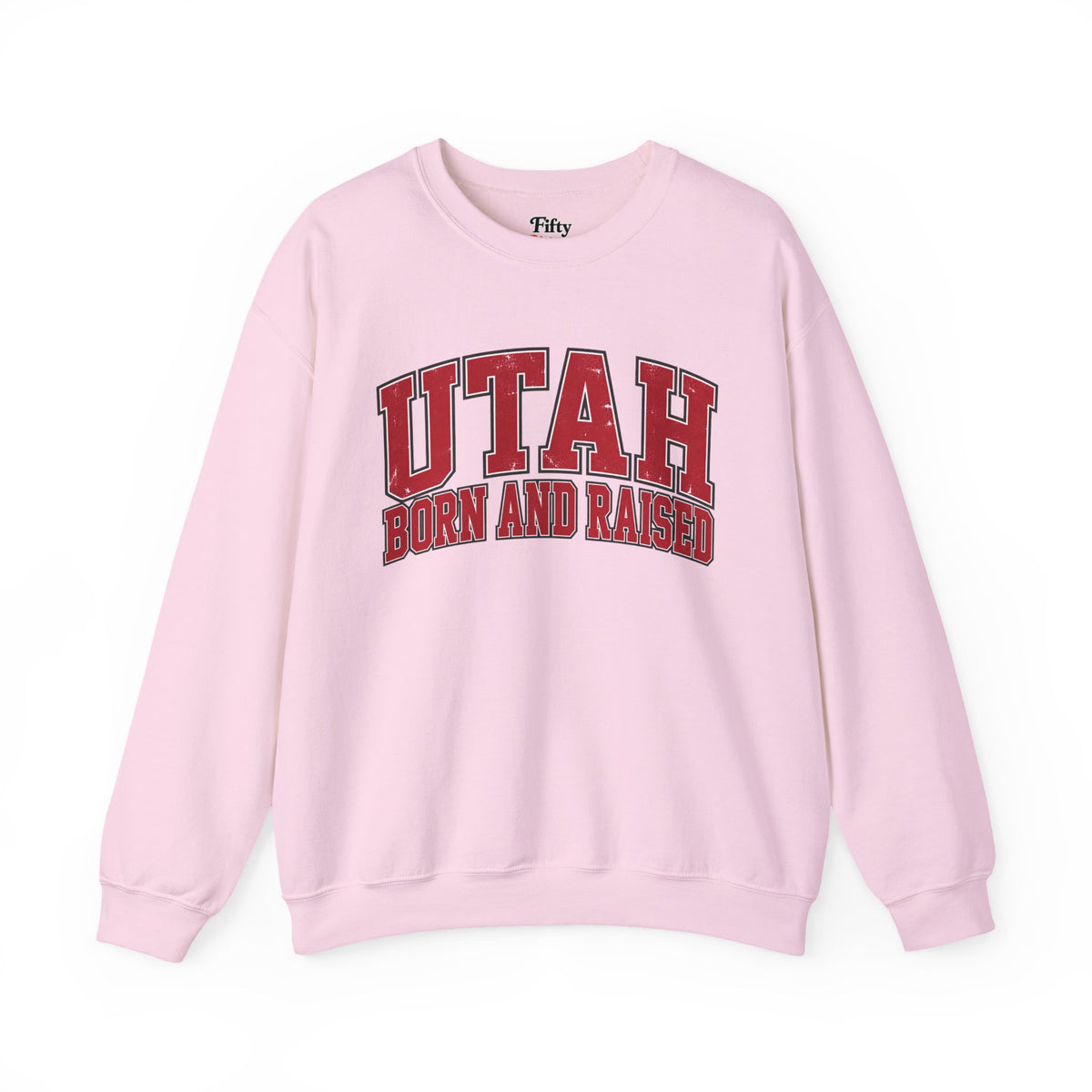 Utah Born and Raised Collegiate Classic Unisex Sweatshirt Graphic