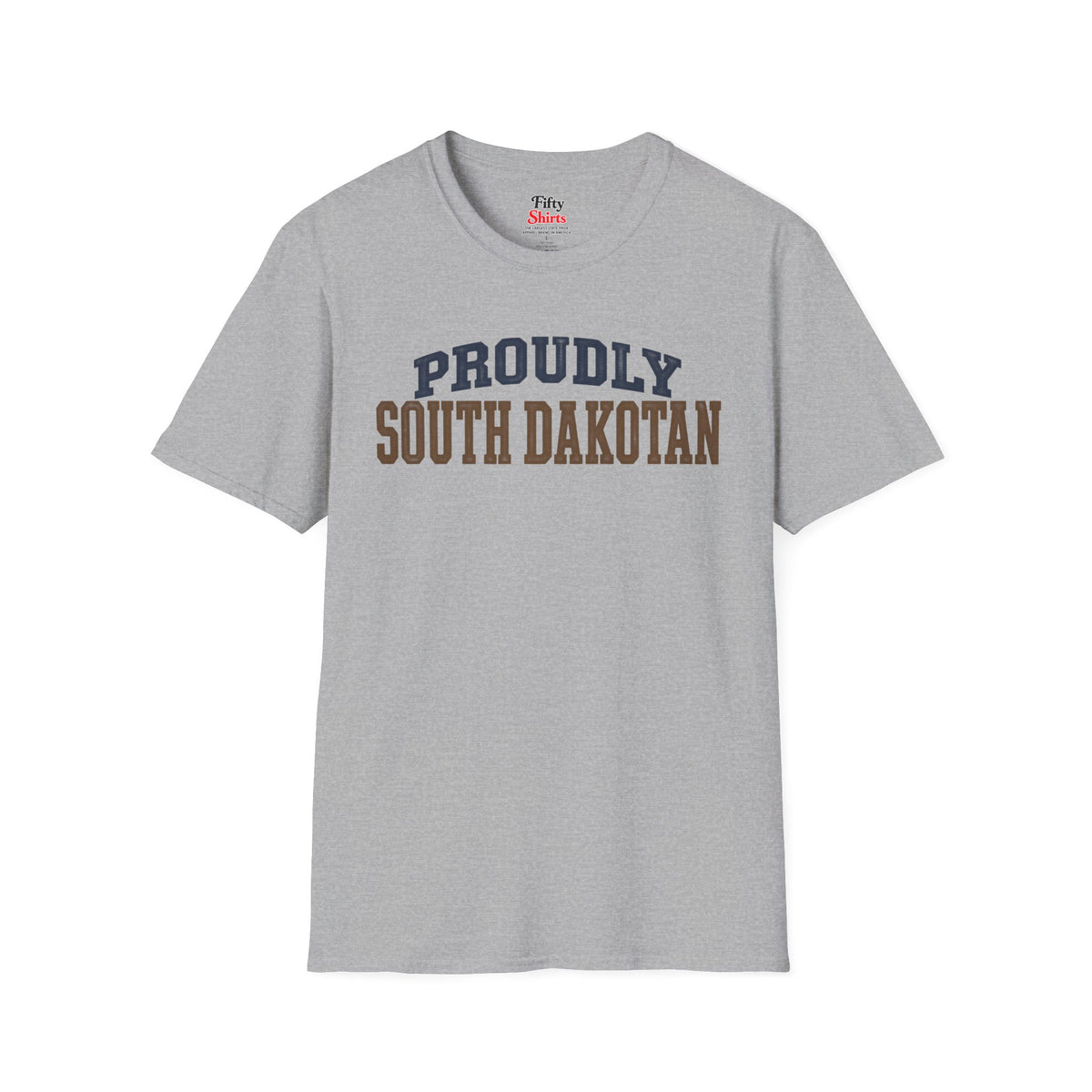 Proudly South Dakotan Dakota Unisex Softstyle T Shirt State Name Graphic Tee