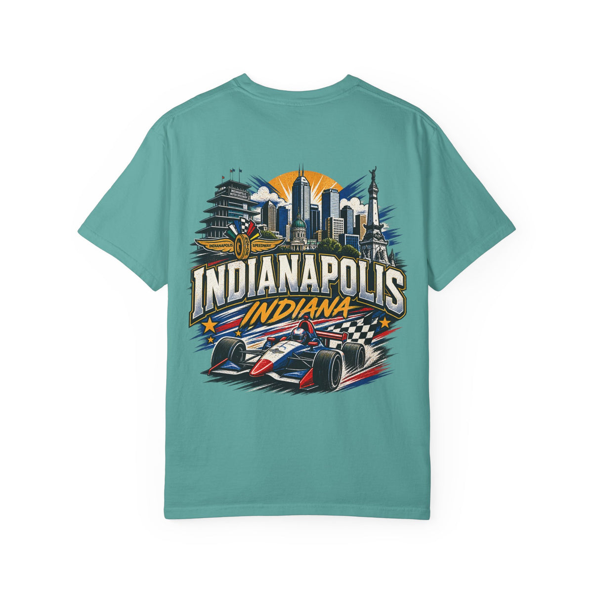 Indianapolis Indiana Unisex Comfort Color 1717 Streetwear Graphic Tee