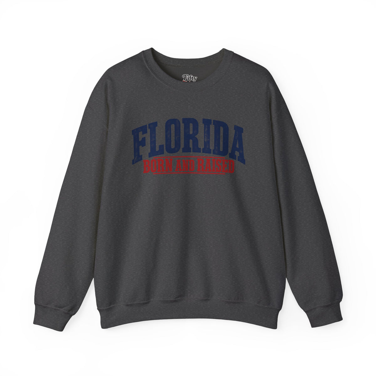 Florida Born and Raised Classic Americana Unisex Sweatshirt Graphic