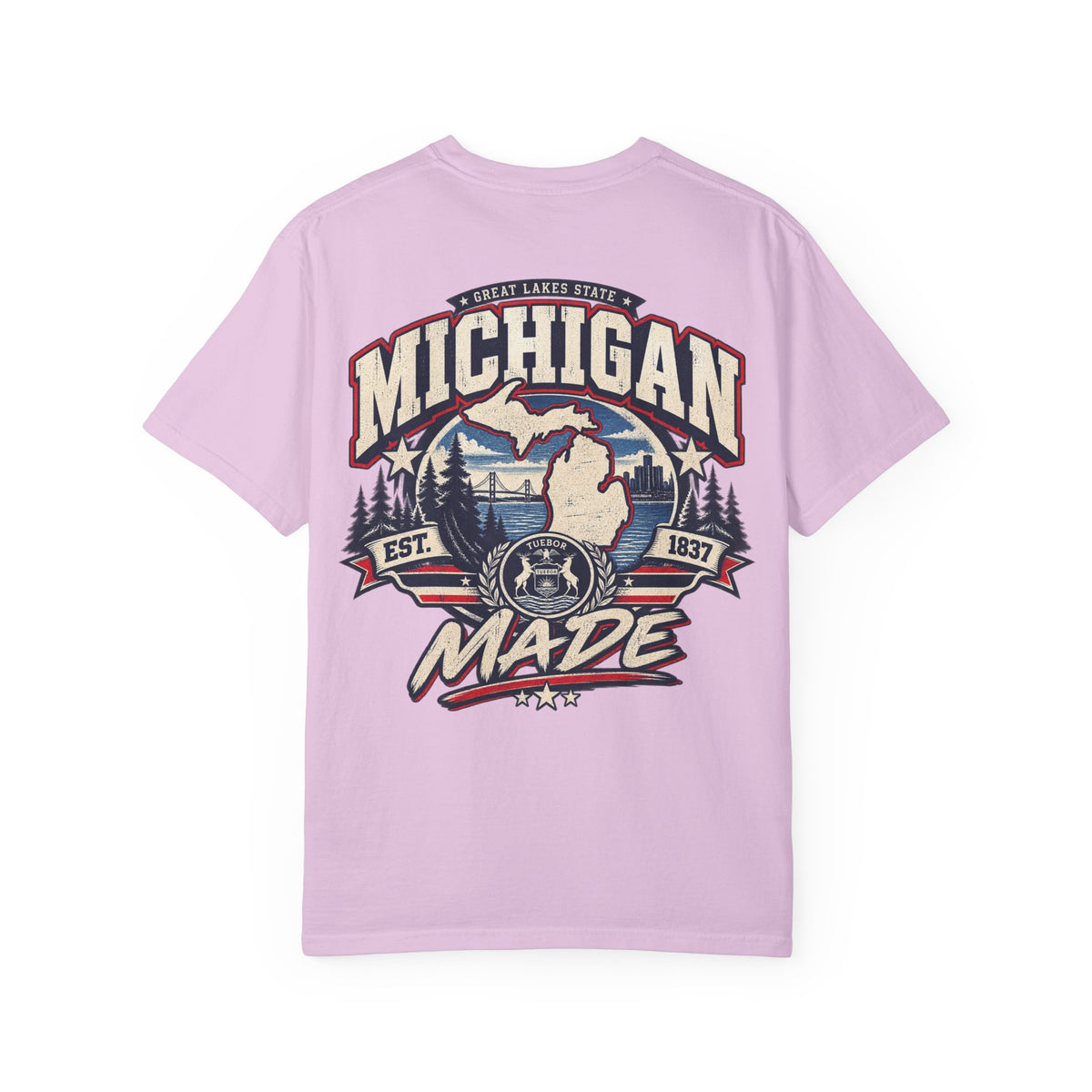Michigan Made Unisex Comfort Color 1717 Streetwear Graphic Tee