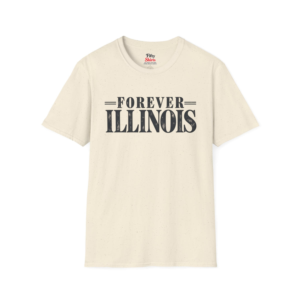 Forever Illinois Unisex Softstyle T Shirt State Name Graphic Tee