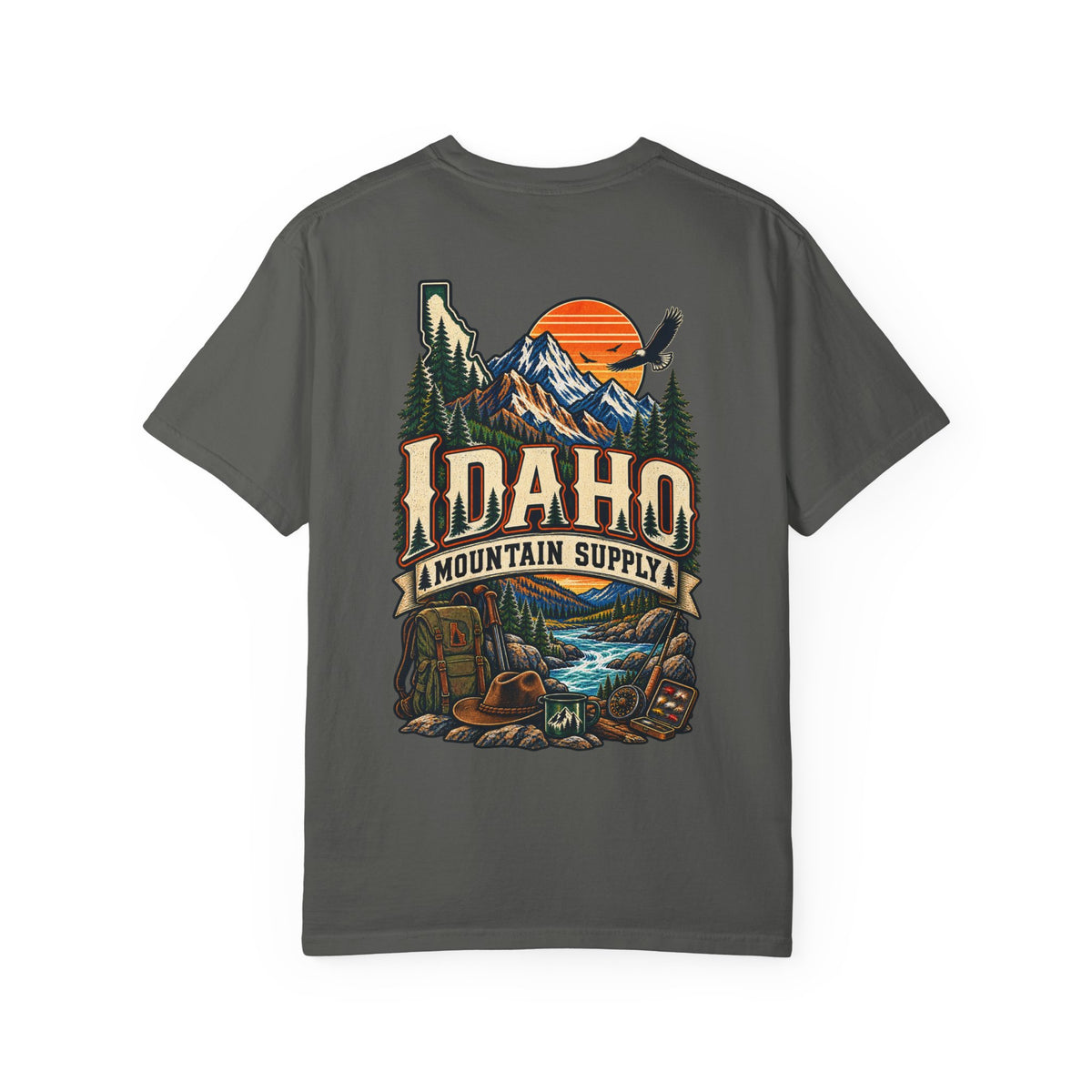 Idaho Mountain Supply Unisex Comfort Color 1717 Streetwear Graphic Tee