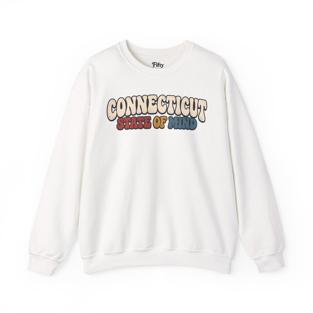 Connecticut State of Mind Unisex Crewneck Sweatshirt State Name Graphic