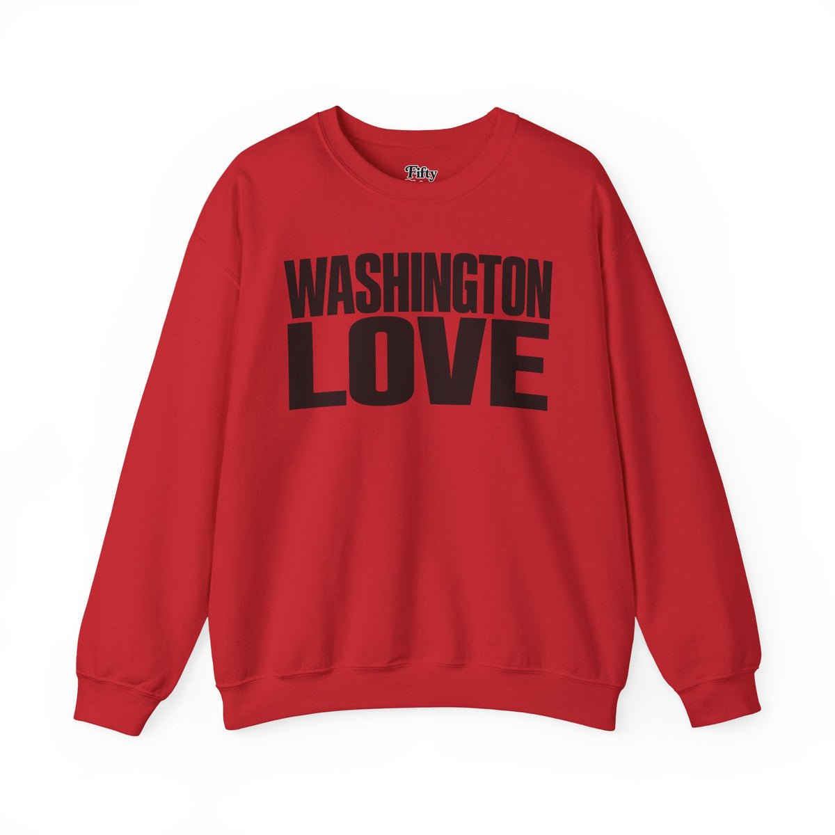 Washington Love Unisex Crewneck Sweatshirt State Name Graphic