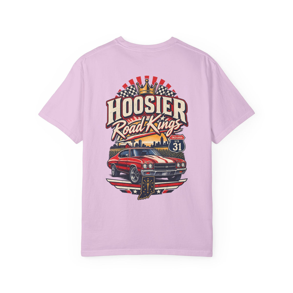 Indiana Hoosier Road Kings Unisex Comfort Color 1717 Streetwear Graphic Tee