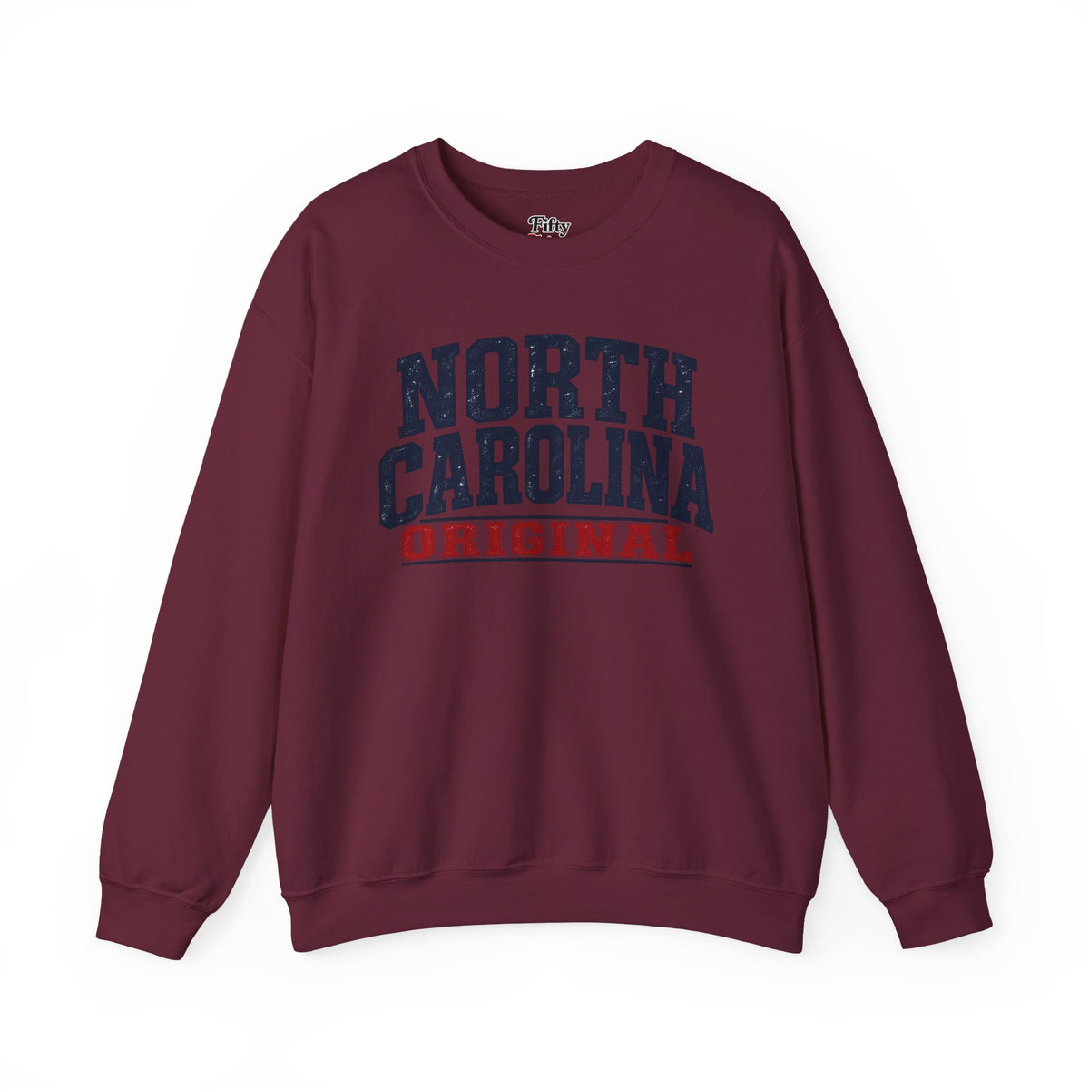 North Carolina Original Unisex Crewneck Sweatshirt State Name Graphic