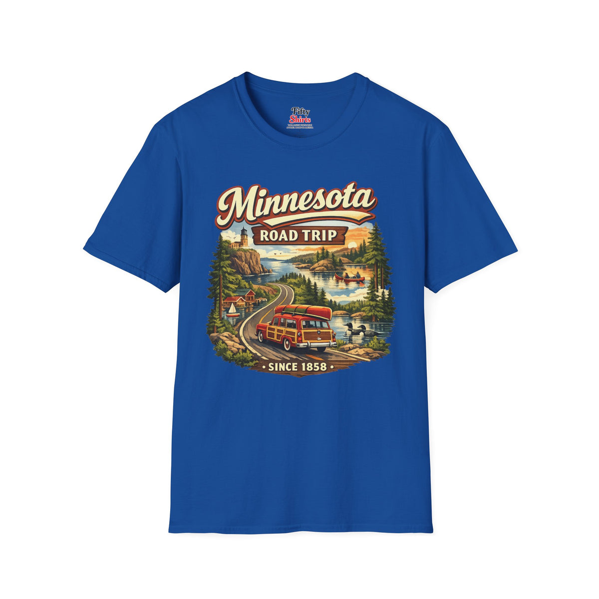 Minnesota Road Trip Unisex Softstyle T Shirt State Pride Graphic Tee Collections FS03