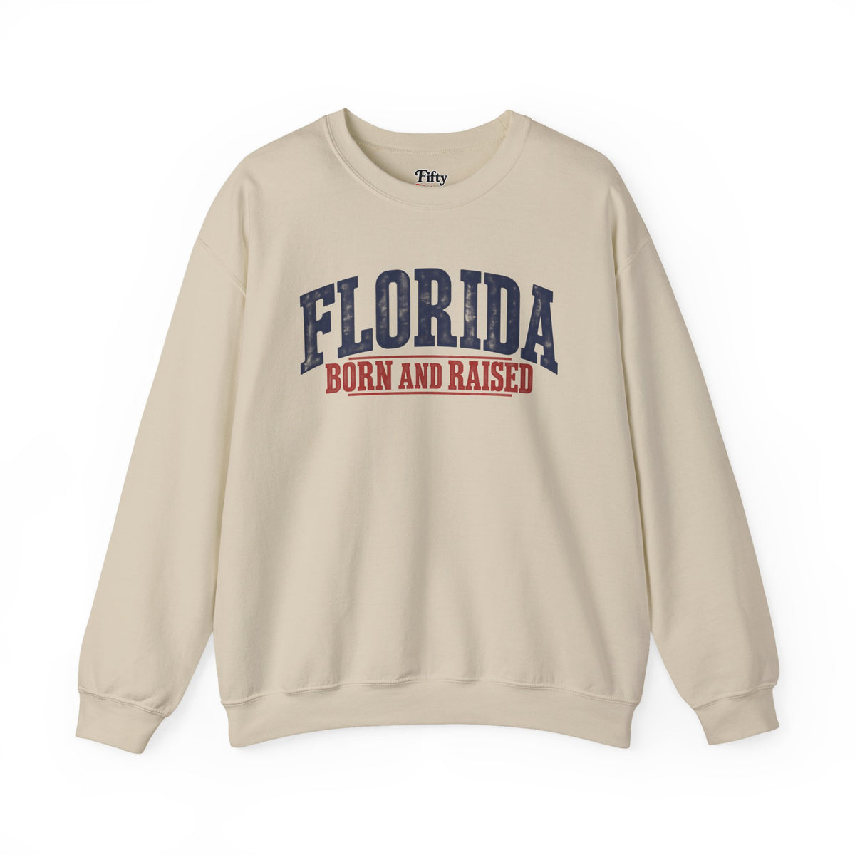 Florida Born and Raised Classic Americana Unisex Sweatshirt Graphic