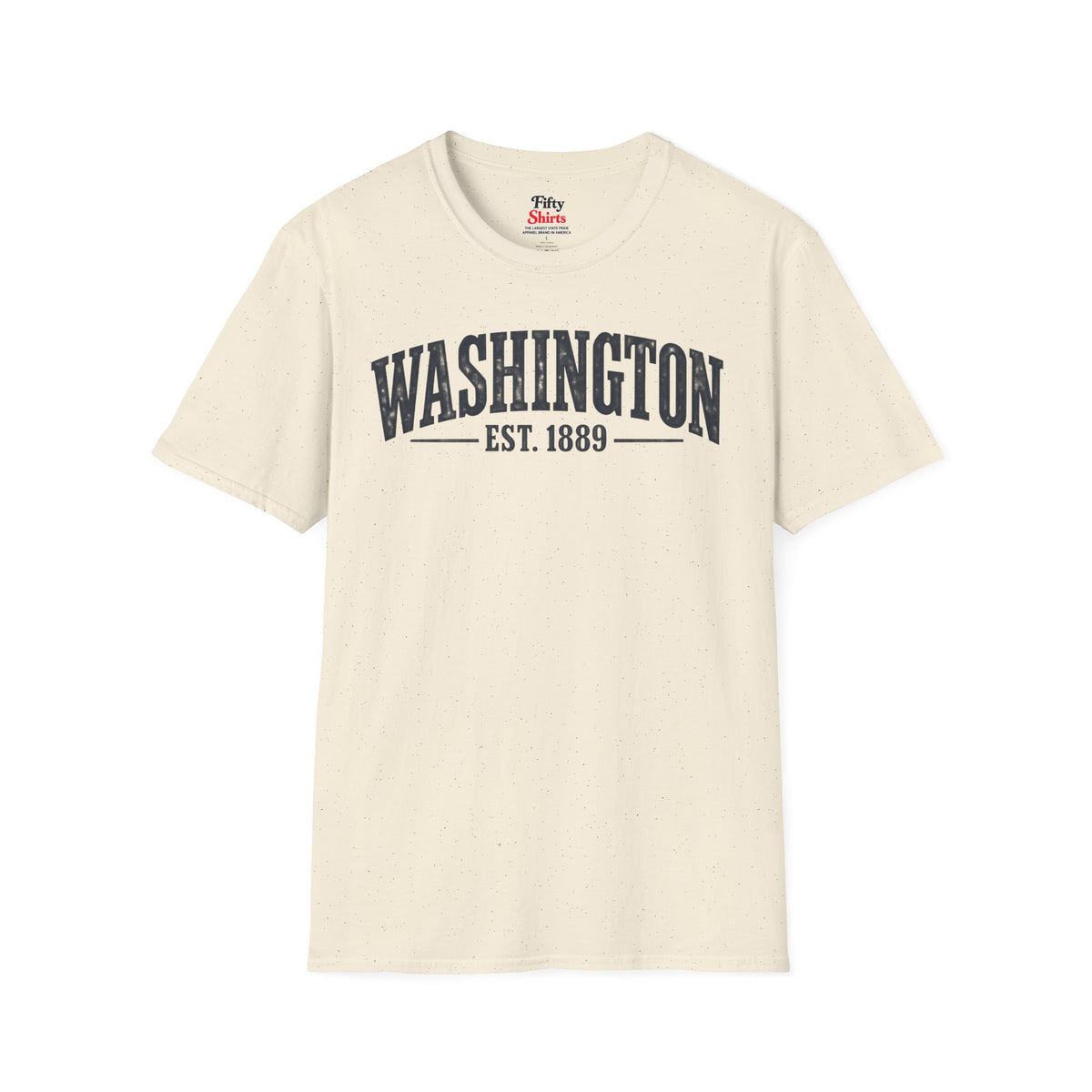 Washington Est 1889 Unisex Softstyle T Shirt State Name Graphic Tee