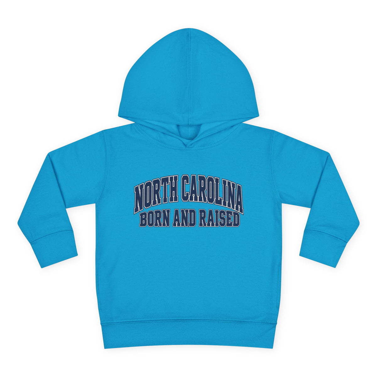 North Carolina Born and Raised Old-School Sportswear Unisex Toddler Pullover Fleece Hoodie