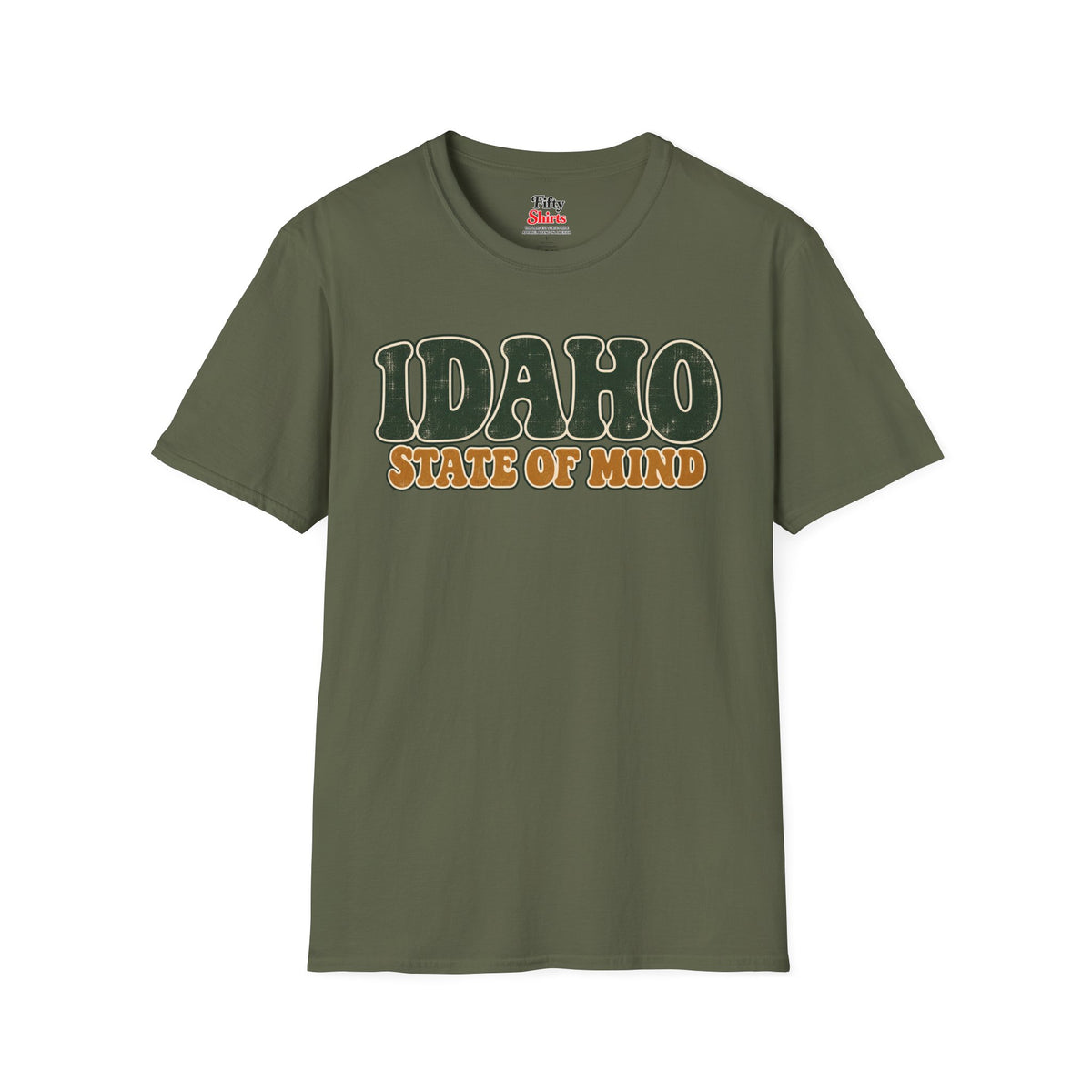 Idaho State of Mind Unisex Softstyle T Shirt State Name Graphic Tee