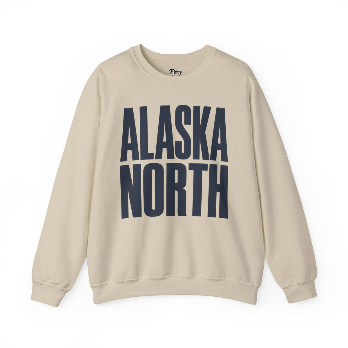 Alaska North Unisex Crewneck Sweatshirt State Name Graphic