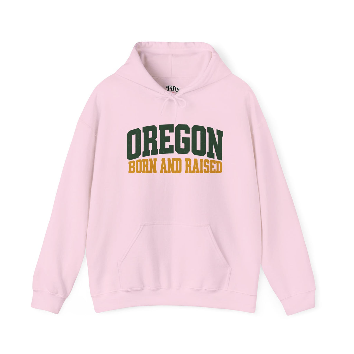 Oregon Born and Raised Vintage Collegiate Unisex Hoodie Graphic