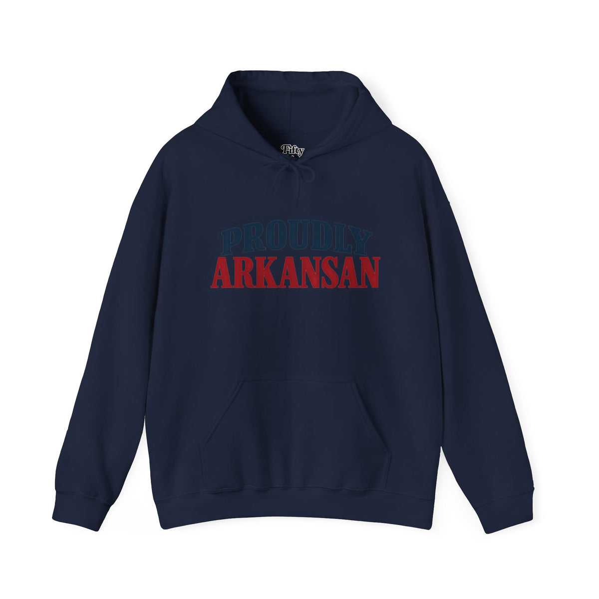 Proudly Arkansan Unisex Hoodie State Name Graphic