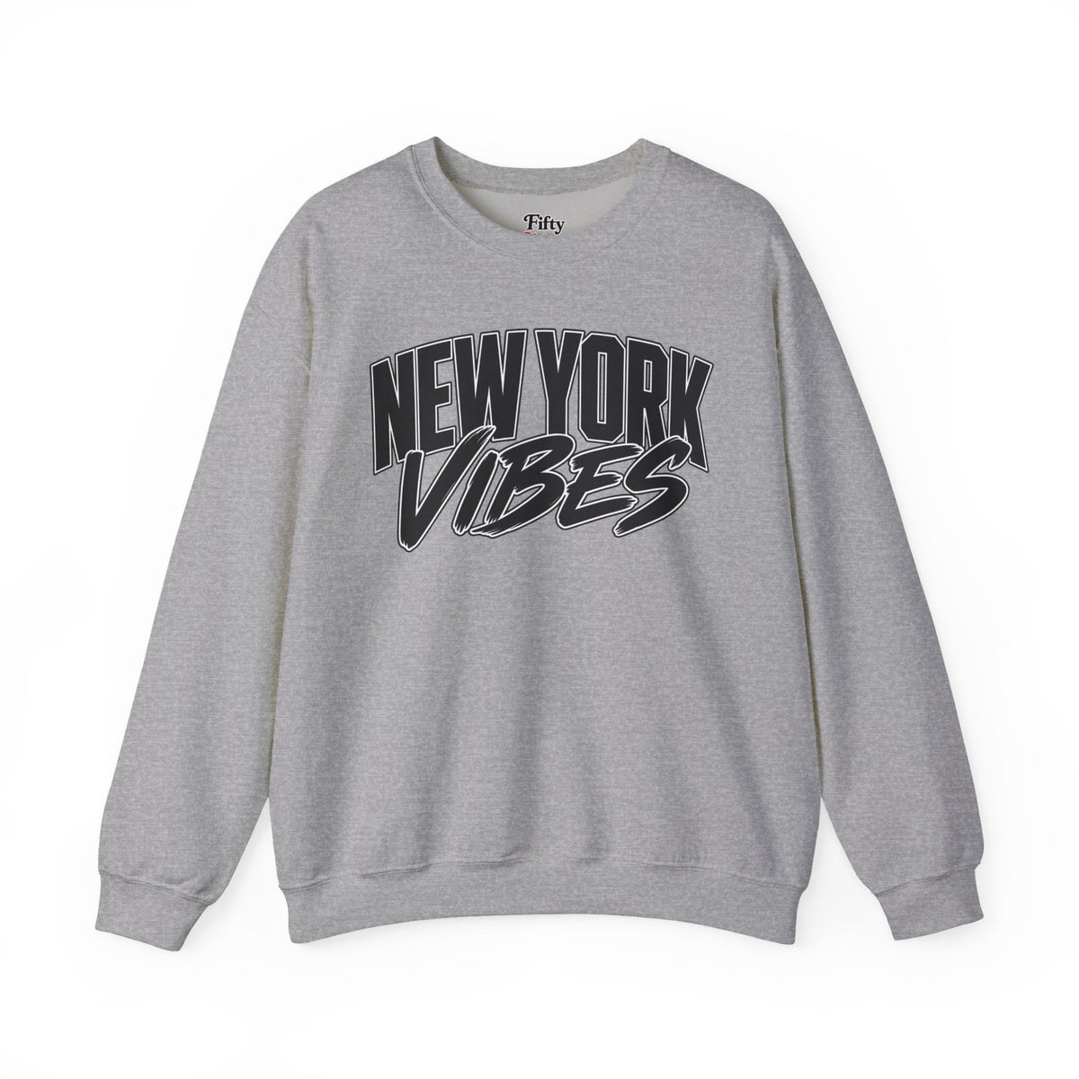 New York Vibes Unisex Crewneck Sweatshirt State Name Graphic
