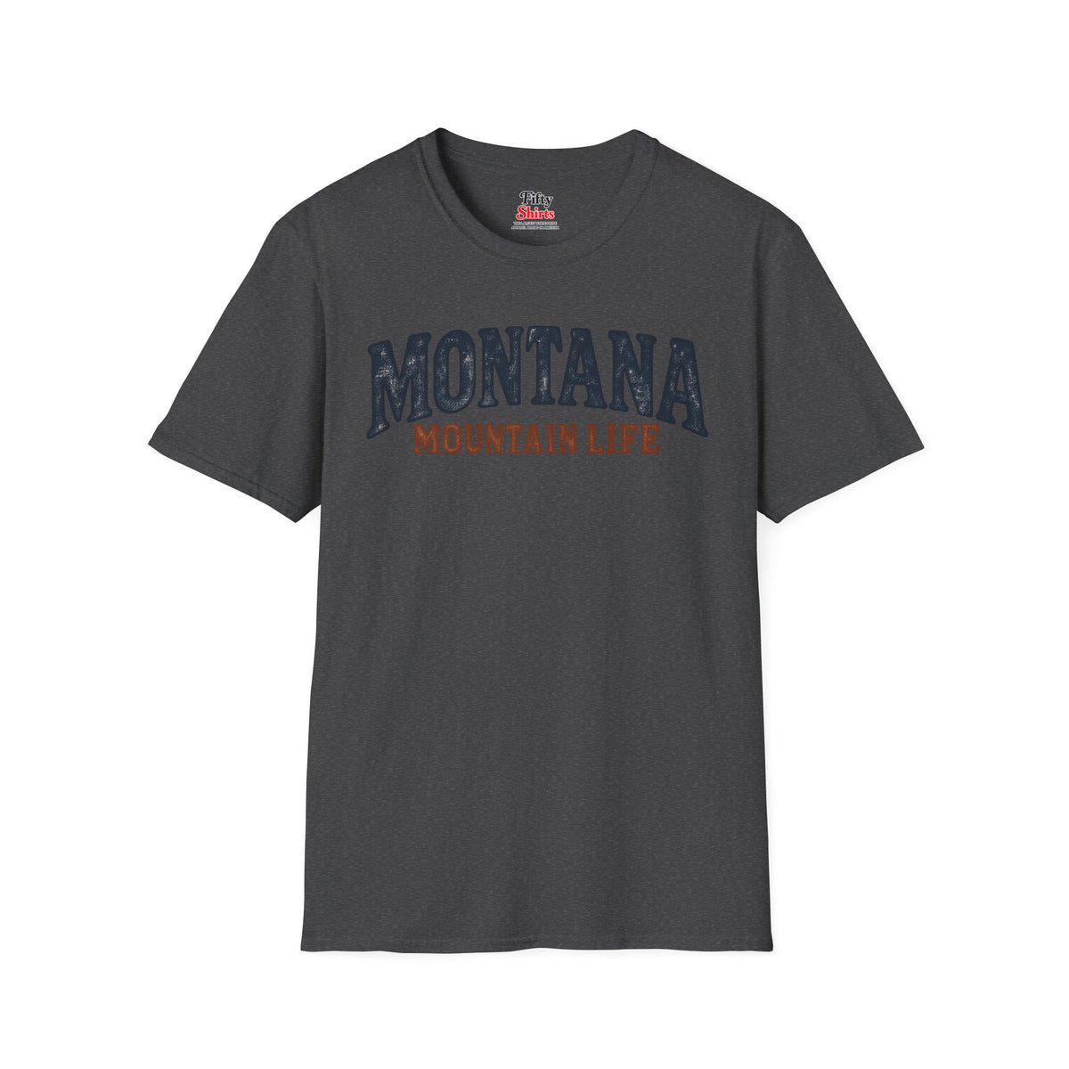 Montana Mountain Life Unisex Softstyle T Shirt State Name Graphic Tee