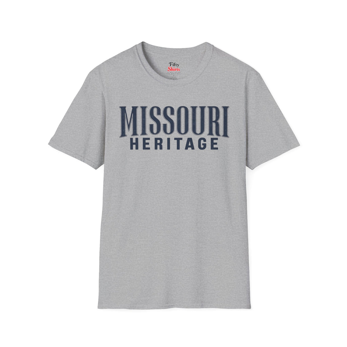 Missouri Heritage Unisex Softstyle T Shirt State Name Graphic Tee