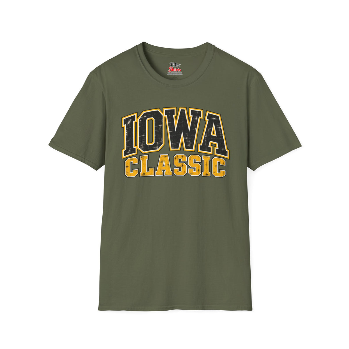 Iowa Classic Unisex Softstyle T Shirt State Name Graphic Tee