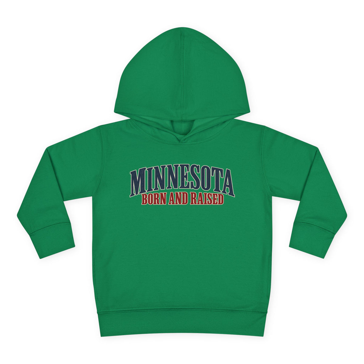 Minnesota Born and Raised Luxury Heritage Unisex Toddler Pullover Fleece Hoodie