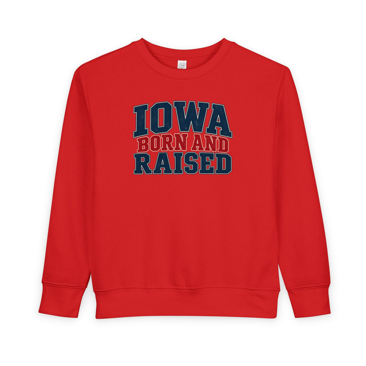 Iowa Born and Raised Classic Heritage Unisex Toddler Sweatshirt