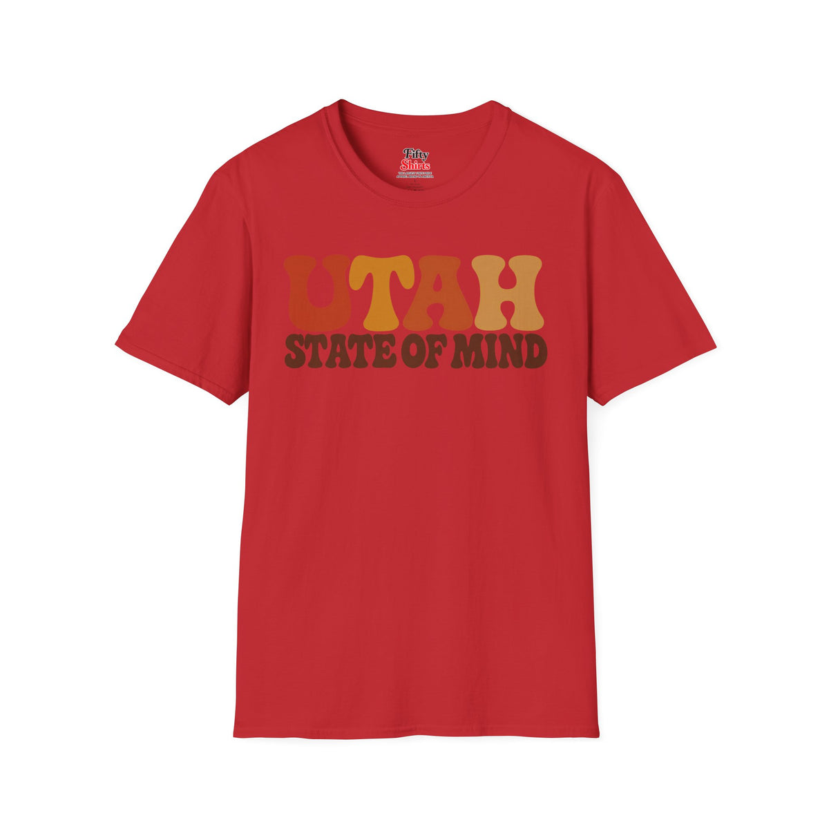 Utah State Of Mind Unisex Softstyle T Shirt State Name Graphic Tee
