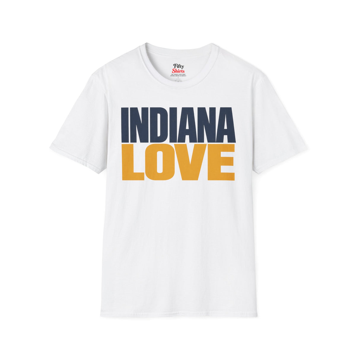 Indiana Love Unisex Softstyle T Shirt State Name Graphic Tee