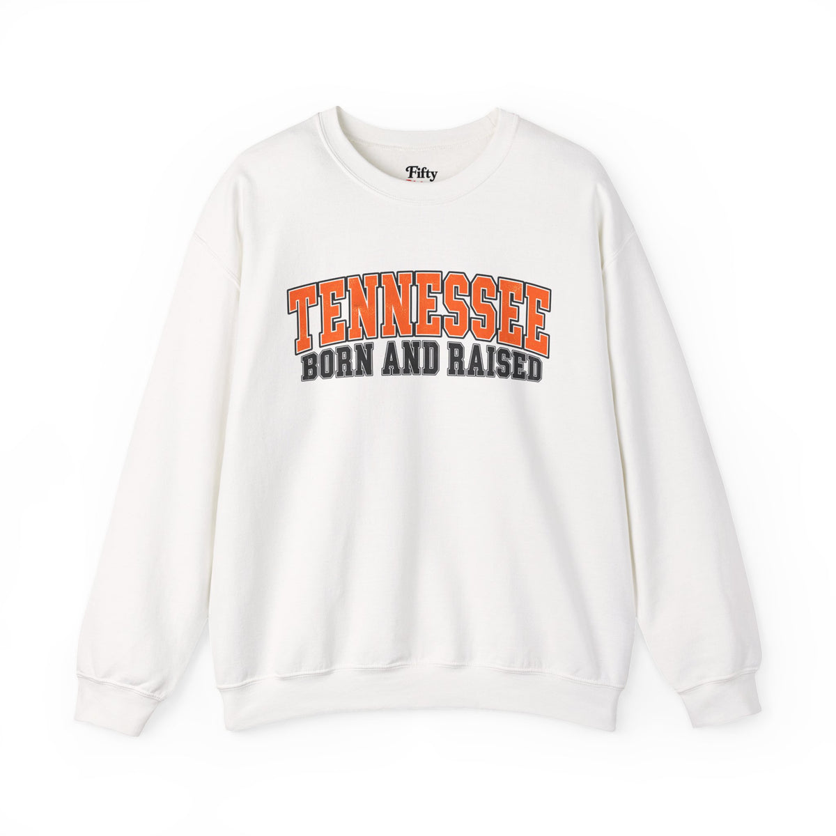 Tennessee Born and Raised Vintage Athletic Unisex Sweatshirt Graphic