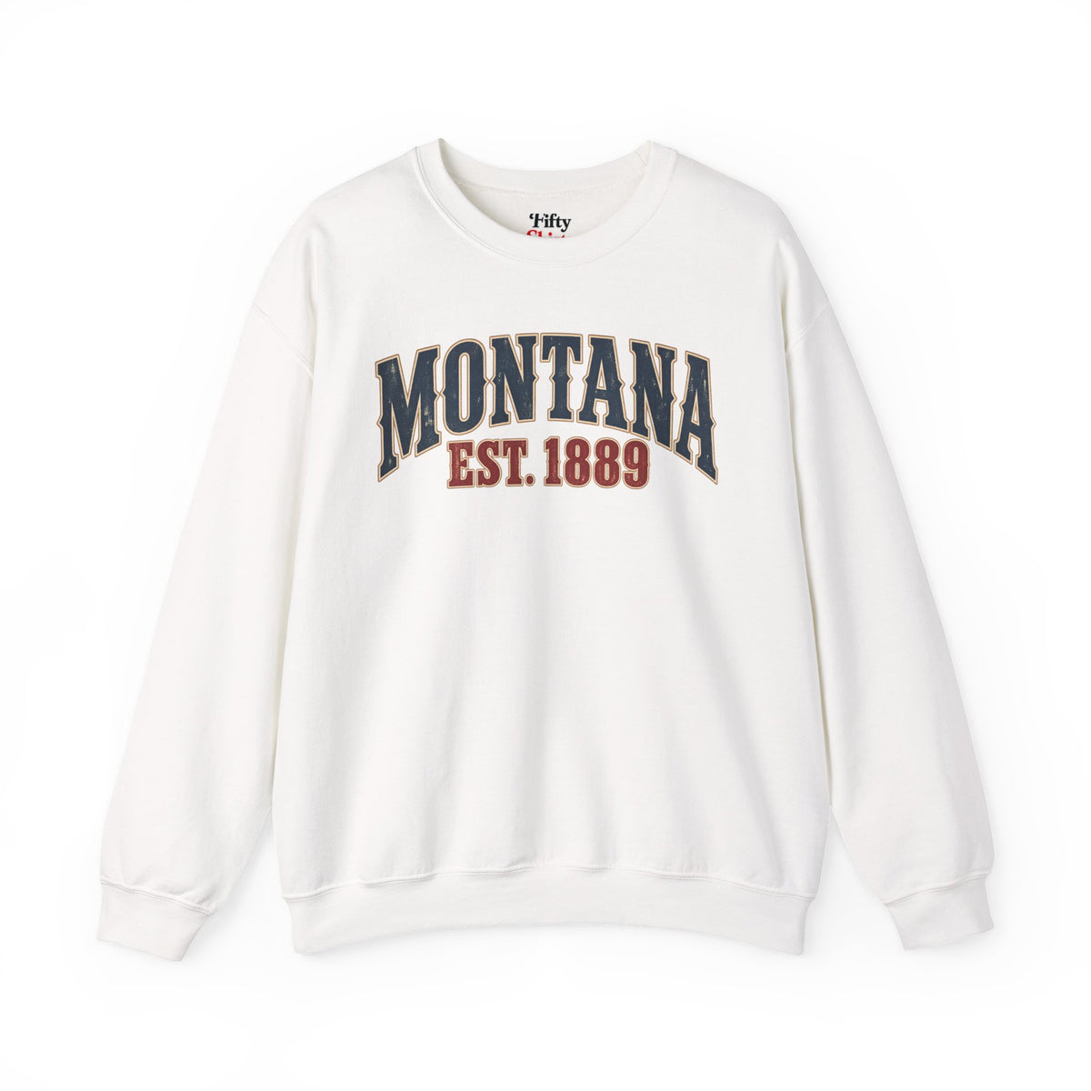 Montana Est 1889 Unisex Crewneck Sweatshirt State Name Graphic