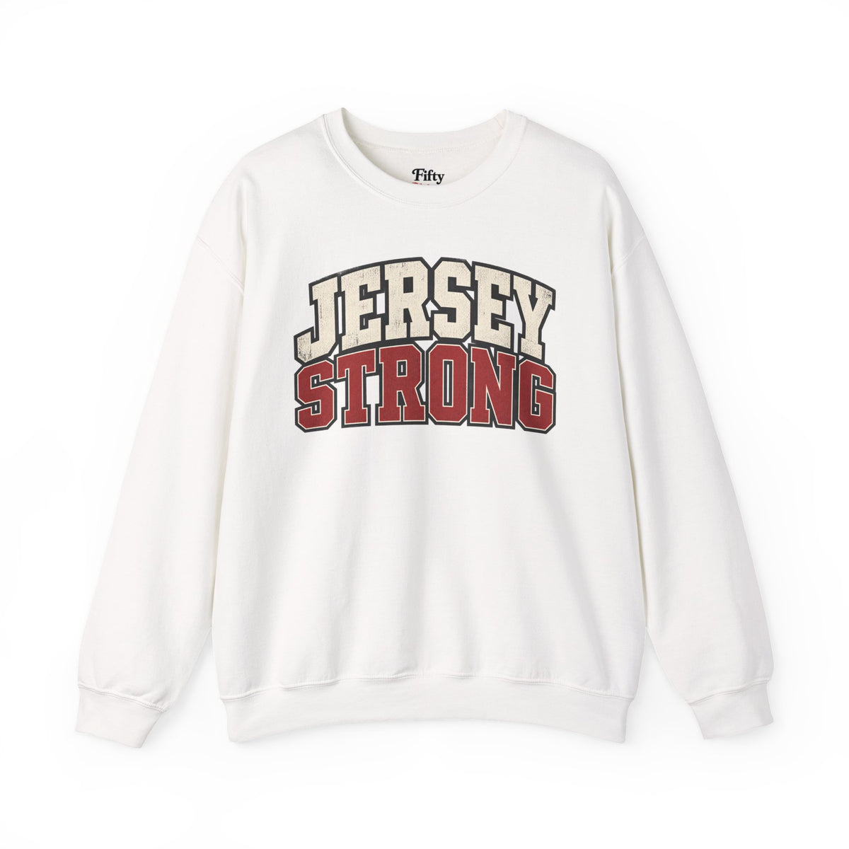 New Jersey Strong Unisex Crewneck Sweatshirt State Name Graphic