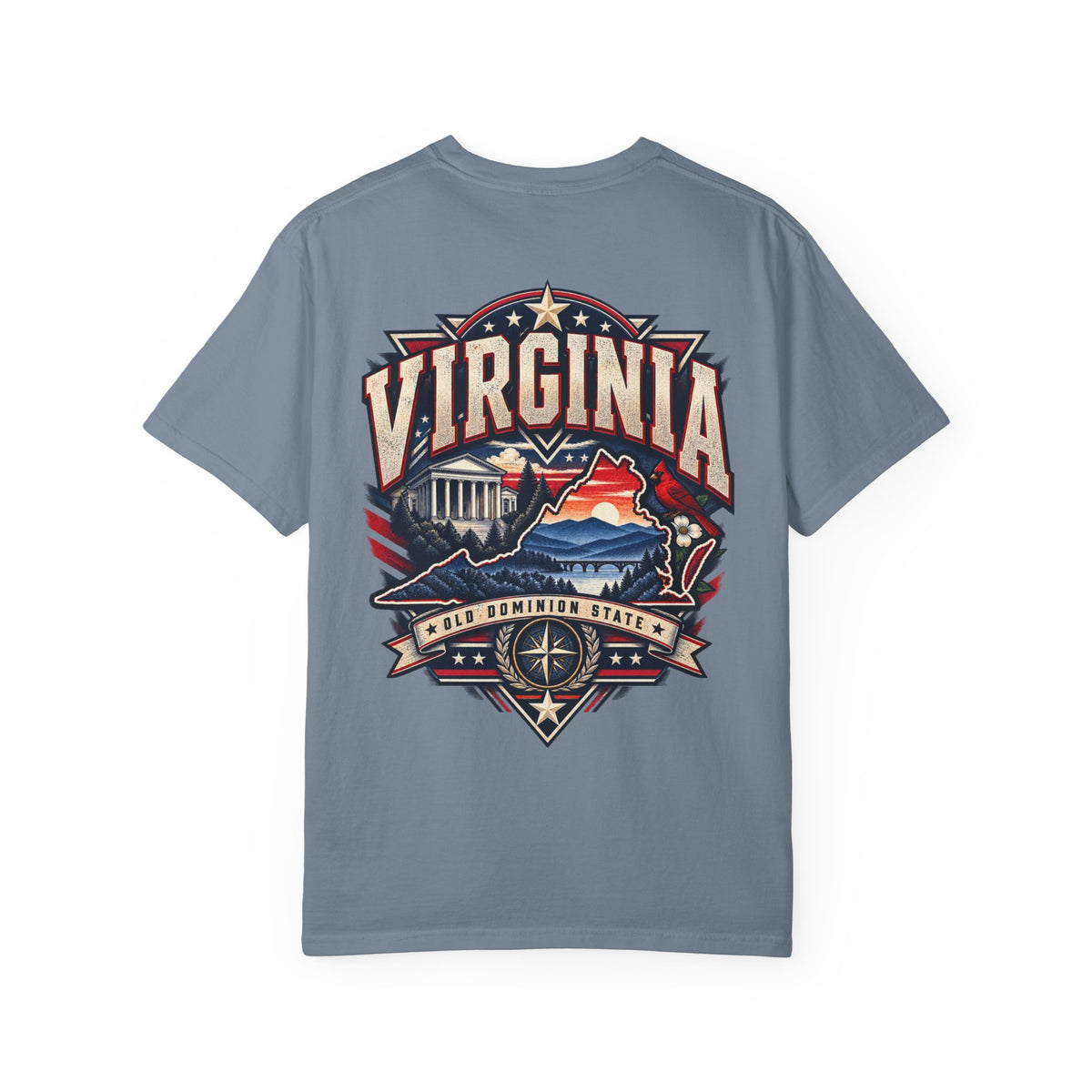 Virginia Premium Streetwear Unisex Comfort Color 1717 Streetwear Graphic Tee