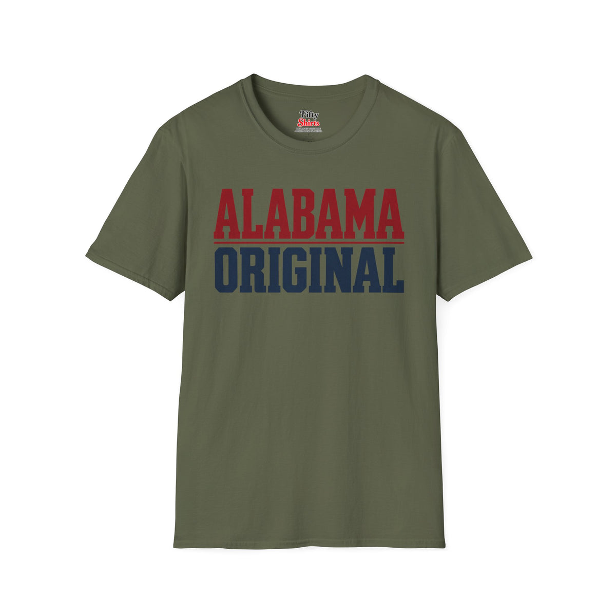 Alabama Original Unisex Softstyle T Shirt State Name Graphic Tee
