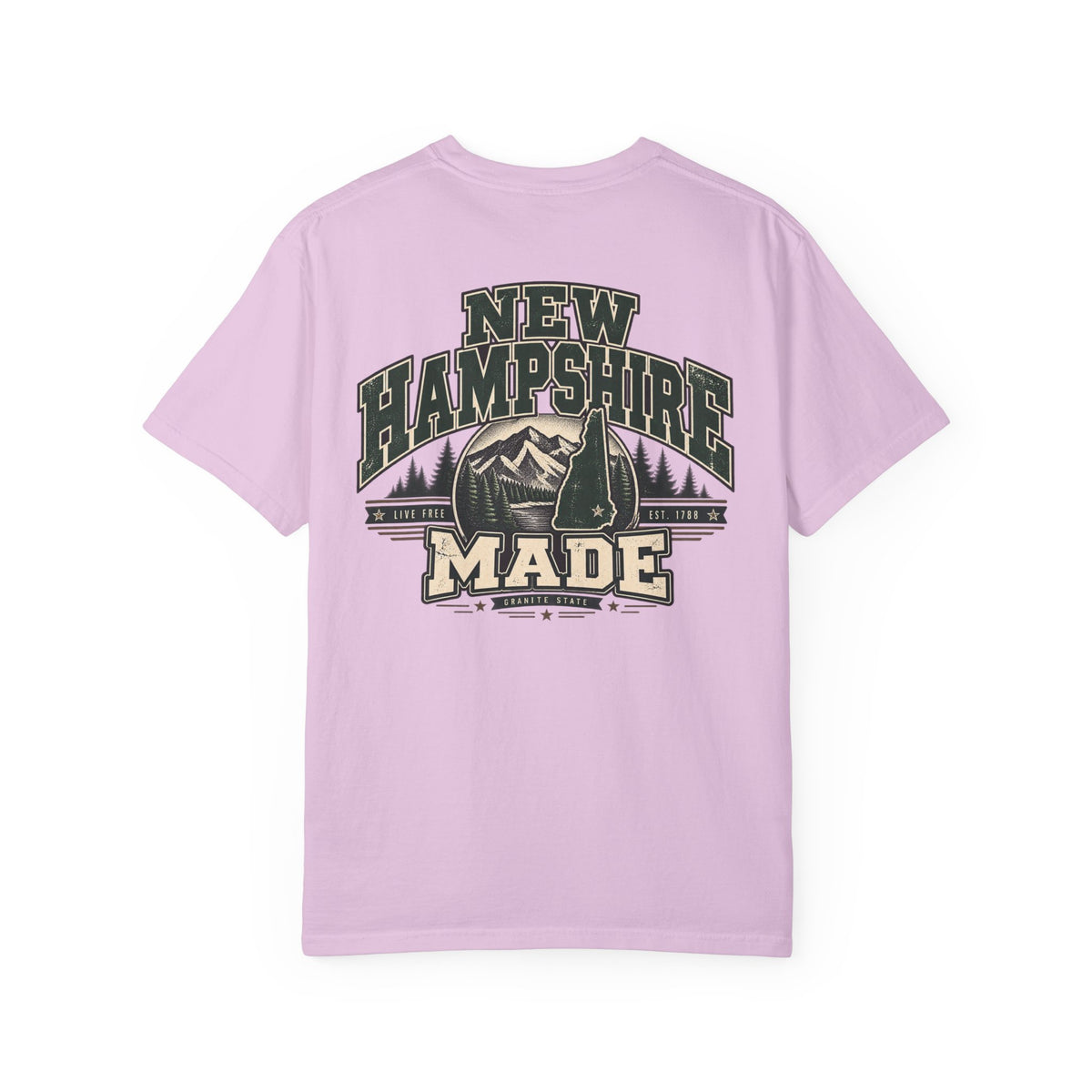 New Hampshire Made Unisex Comfort Color 1717 Streetwear Graphic Tee