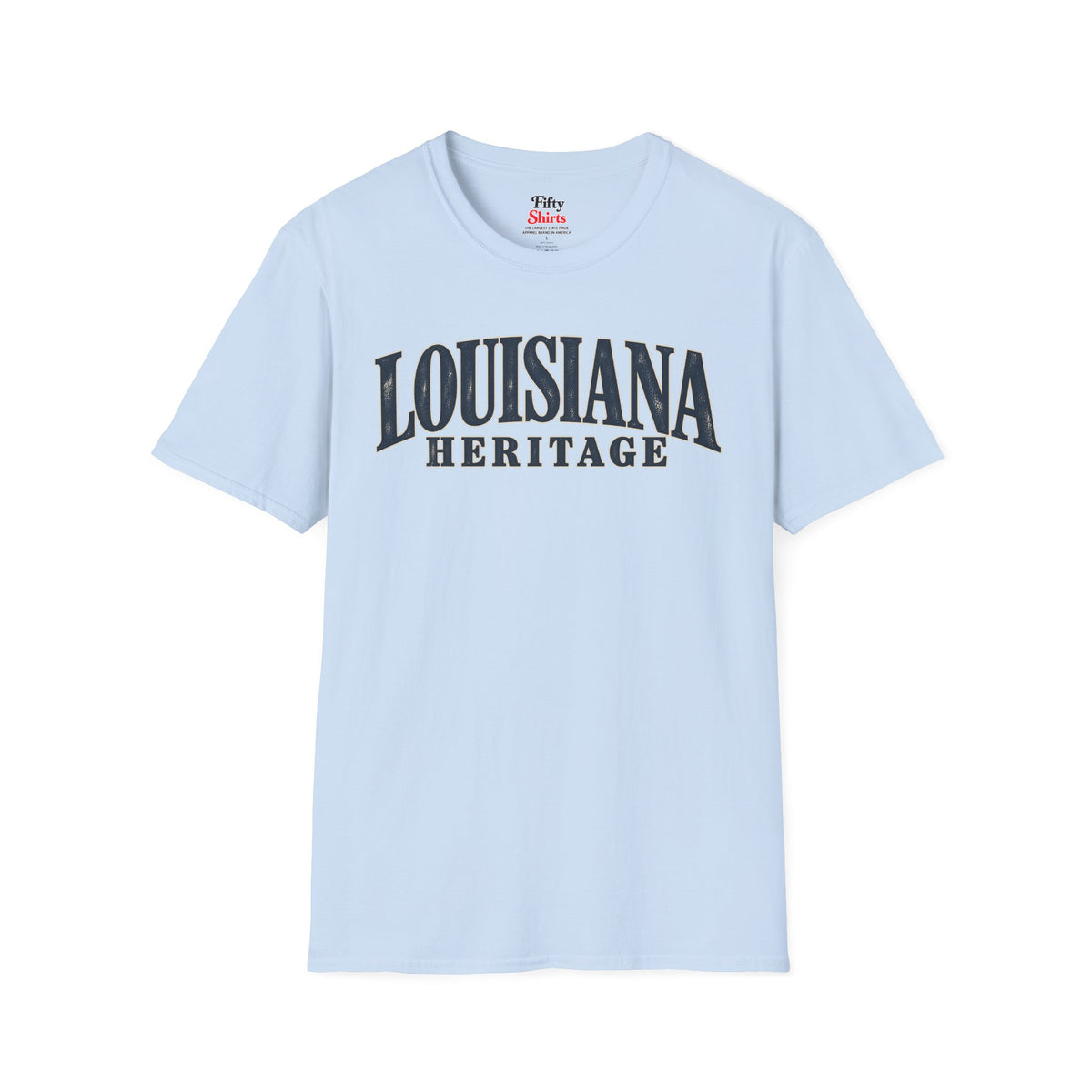 Louisiana Heritage Unisex Softstyle T Shirt State Name Graphic Tee