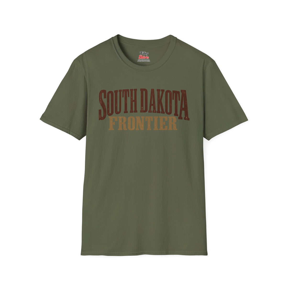South Dakota Frontier Unisex Softstyle T Shirt State Name Graphic Tee