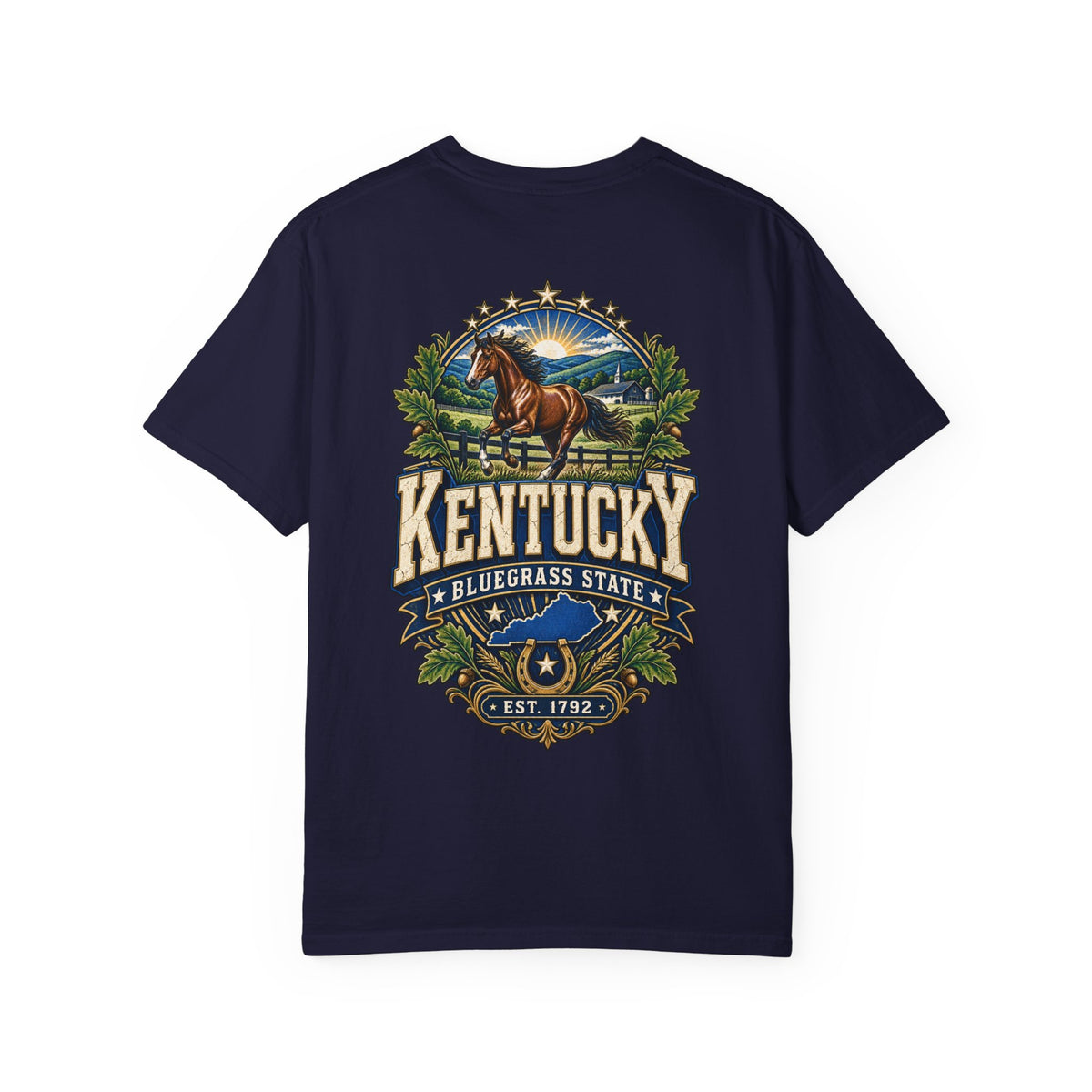 Kentucky Bluegrass Legacy Unisex Comfort Color 1717 Streetwear Graphic Tee