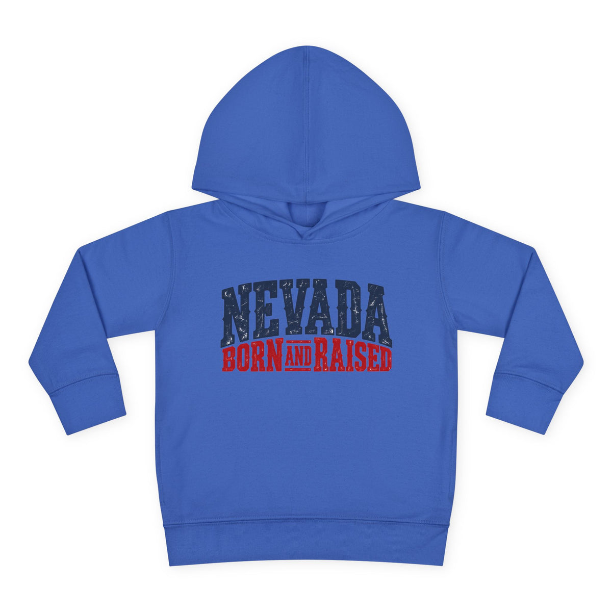 Nevada Born and Raised Rugged Western Unisex Toddler Pullover Fleece Hoodie