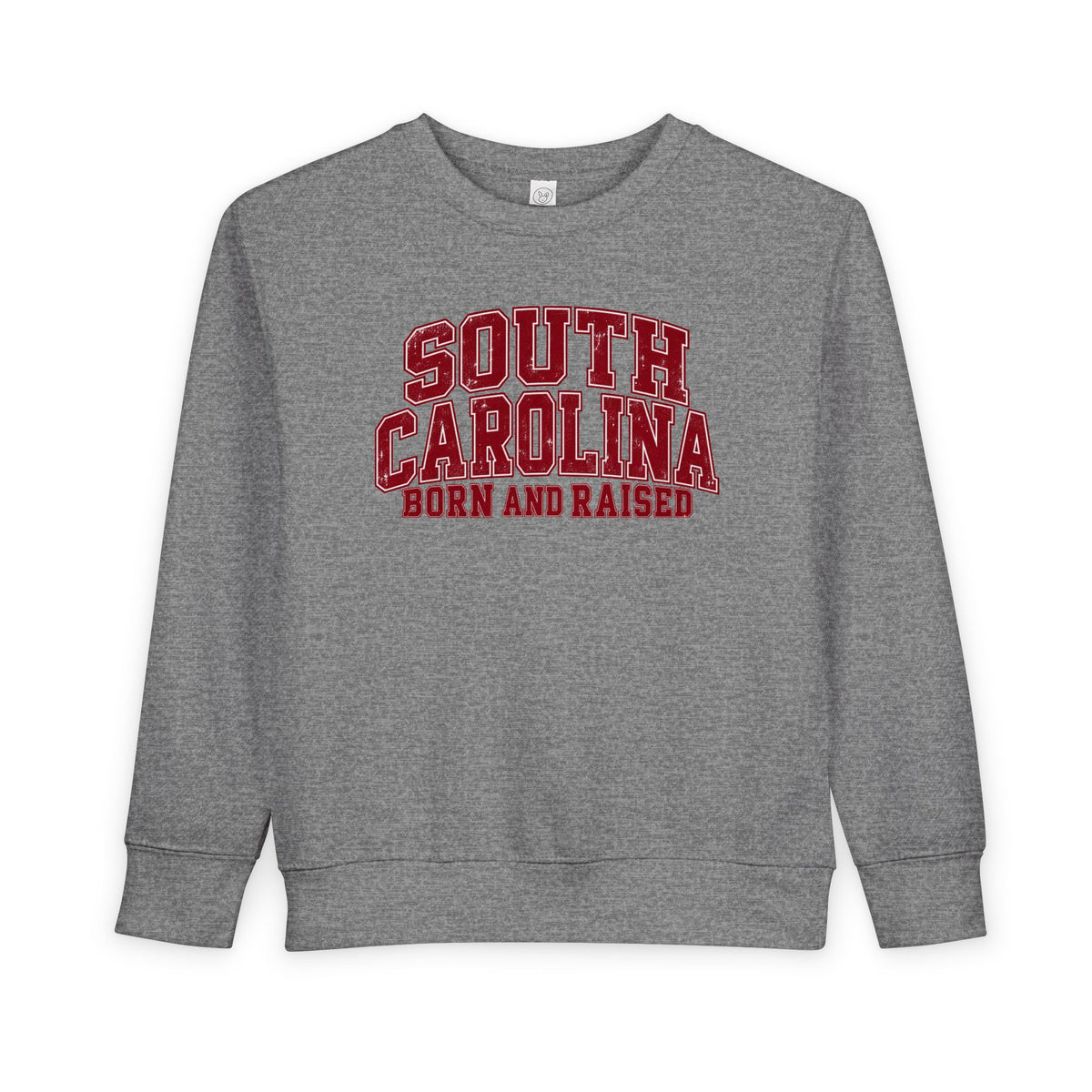 South Carolina Born and Raised Vintage Collegiate Unisex Toddler Sweatshirt