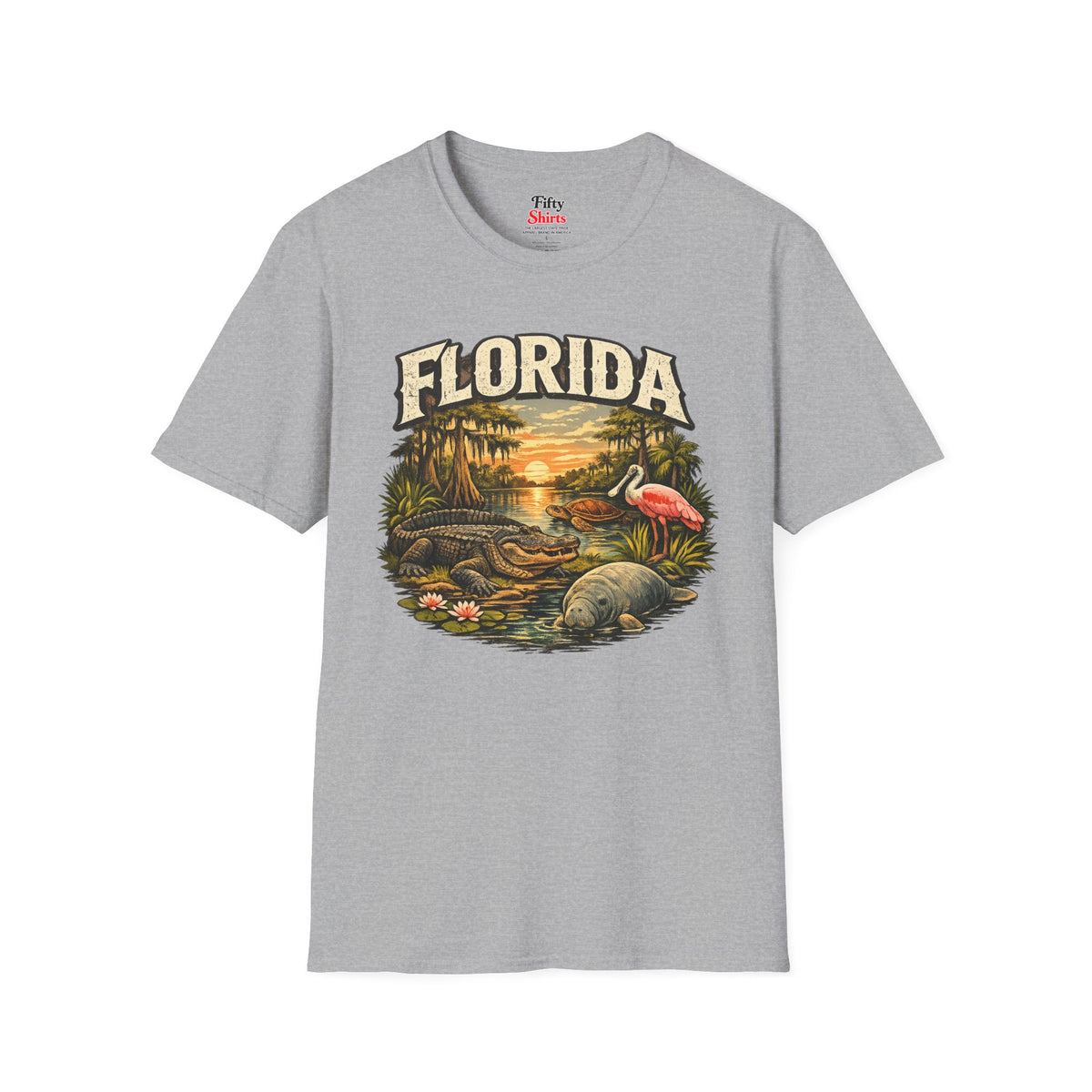 Florida Wildlife Unisex Softstyle T Shirt State Pride Graphic Tee Collections FS03