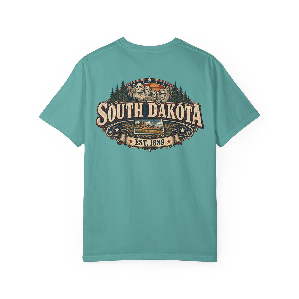 South Dakota Established 1889 Unisex Comfort Color 1717 Streetwear Graphic Tee