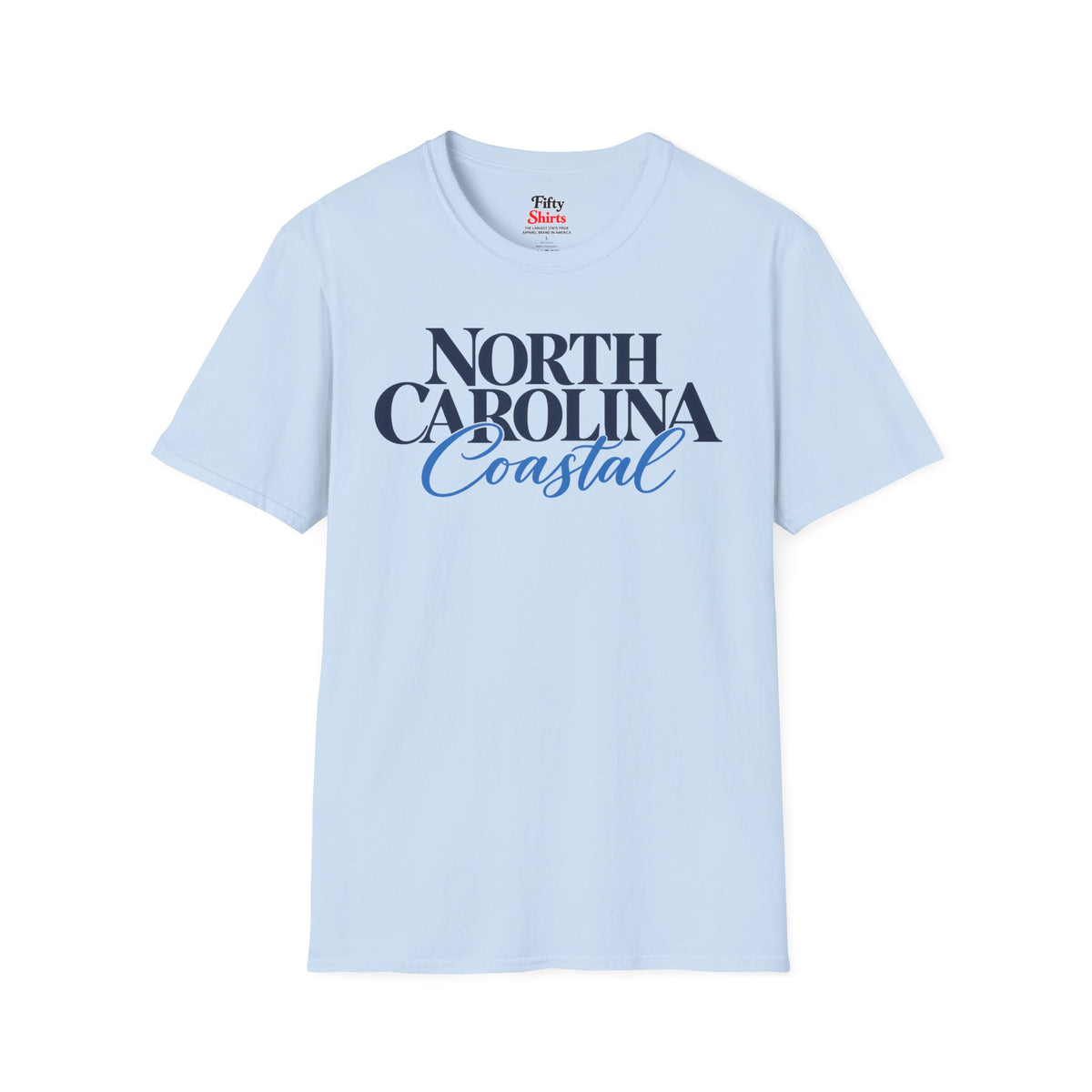 North Carolina Coastal Unisex Softstyle T Shirt State Name Graphic Tee