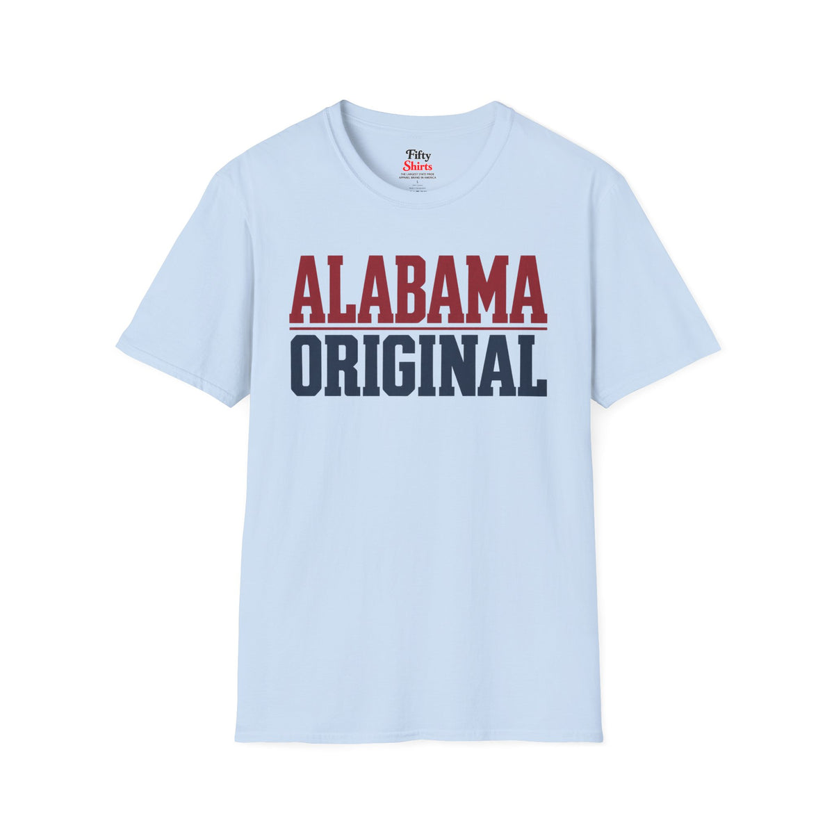 Alabama Original Unisex Softstyle T Shirt State Name Graphic Tee