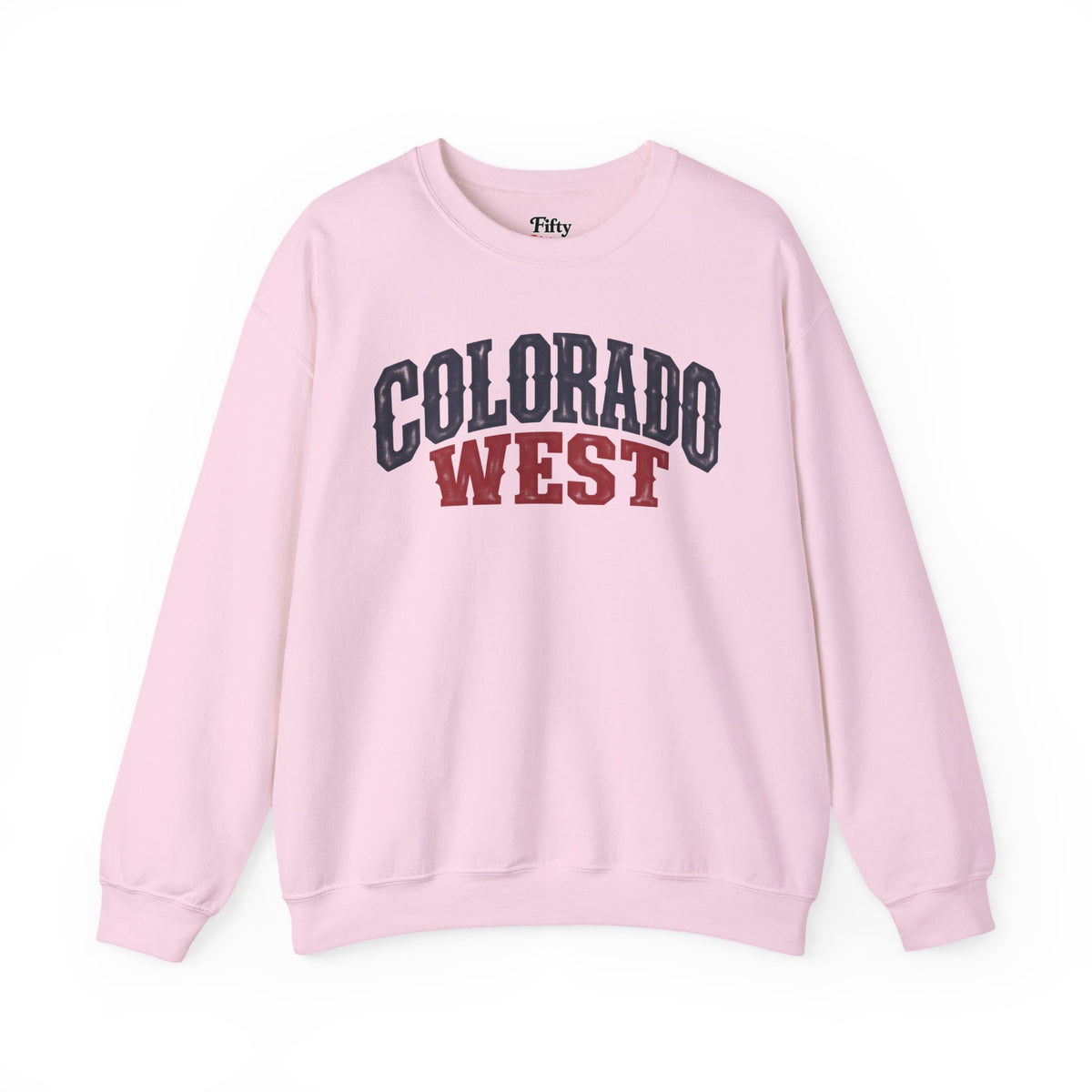 Colorado West Unisex Crewneck Sweatshirt State Name Graphic