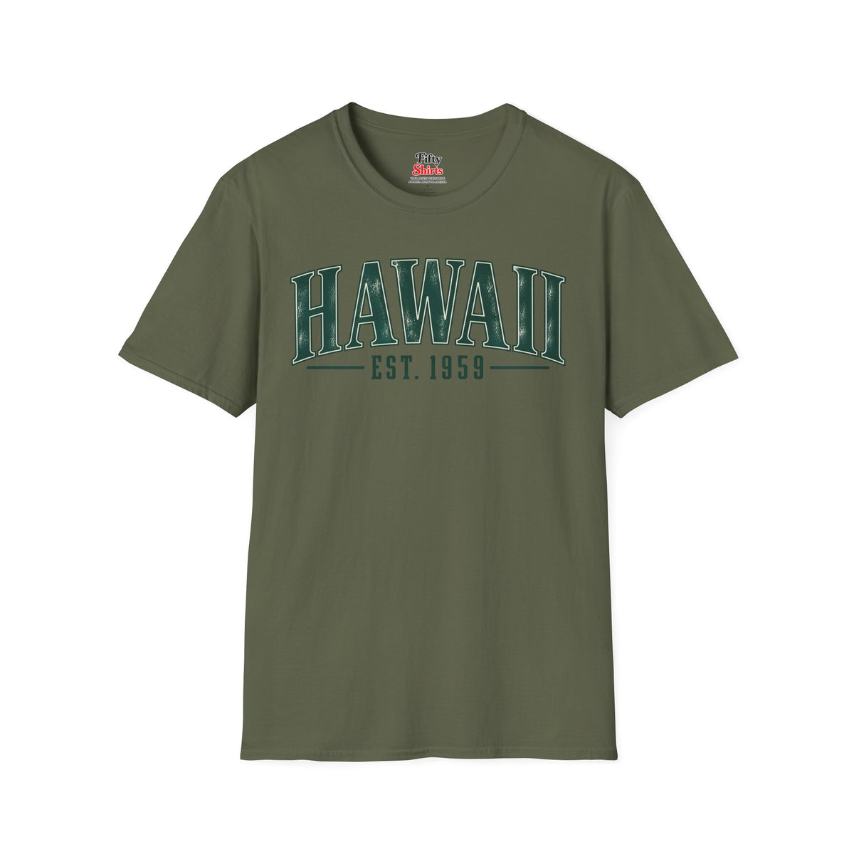 Hawaii Est 1959 Unisex Softstyle T Shirt State Name Graphic Tee